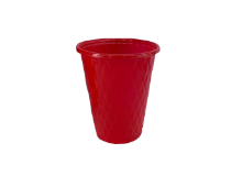 שרול כוס פלסטיק יהלום 36 יח' - אדום